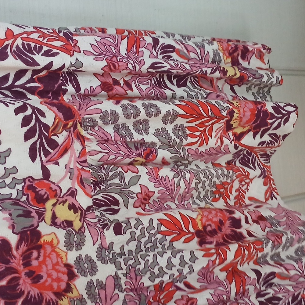 Knox Rose Boho Floral Maxi Tiered Dress Size Small - Picture 7 of 10